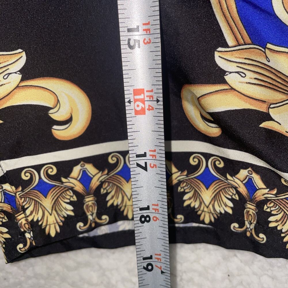 VERSACE Men's Barocco Swim Trunks Long Blue Size 7, US XL. Loud Luxury. - Picture 7 of 12
